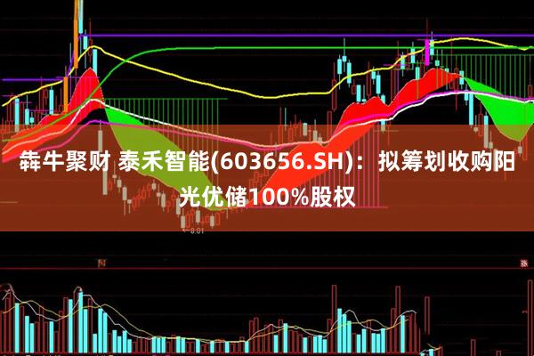 犇牛聚财 泰禾智能(603656.SH)：拟筹划收购阳光优储100%股权